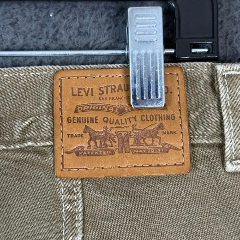 Levis Jeans Womens 27 Brown Dad Utility Carpenter Relaxed Fit Premium Denim